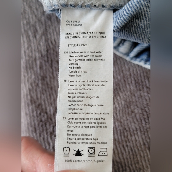 Women's Sz L (32x30) Acid Wash Barrel Denim Jeans Vintage Y2K Era - Picture 9 of 10